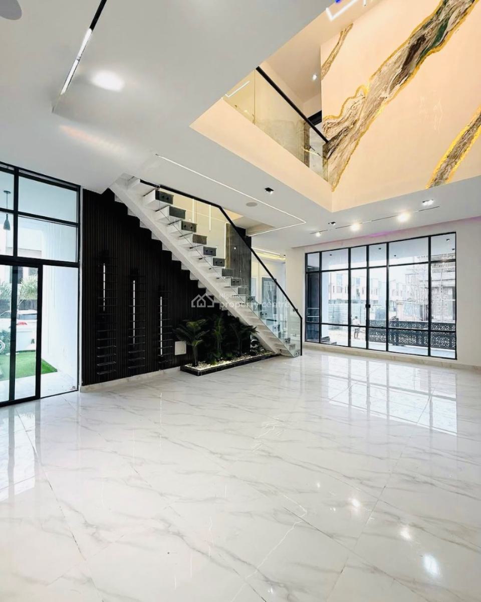 Luxury Contemporary 5 Bedroom Fully Detached Duplex with Pool, Chevron, Lekki, Lagos, Detached Duplex for Sale