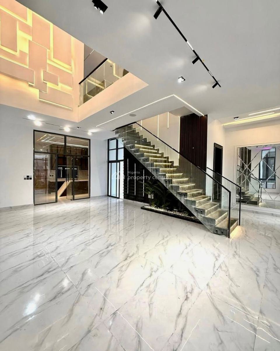 Luxury Contemporary 5 Bedroom Fully Detached Duplex with Pool, Chevron, Lekki, Lagos, Detached Duplex for Sale