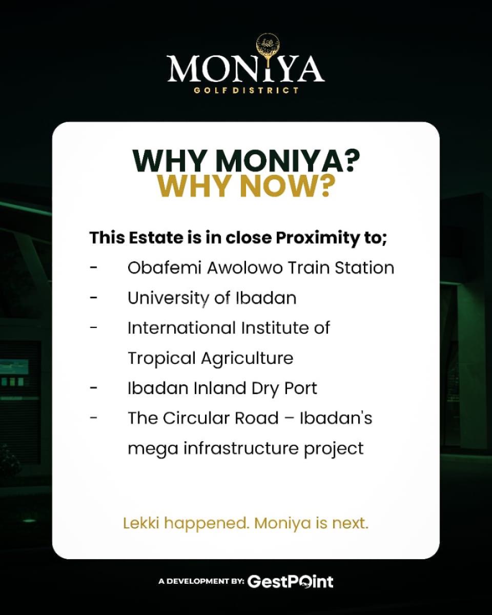 Residential Land, Near Moniya Train Station Moniyay Golf District, Iseyin, Oyo, Residential Land for Sale