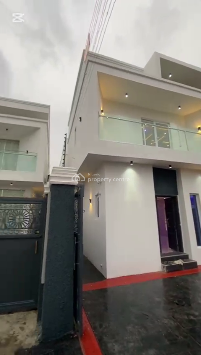Luxury 5 Bedroom +mini Flat Boys Quarter, Yussuf Estate, Alagbado, Ifako-ijaiye, Lagos, Terraced Duplex for Sale