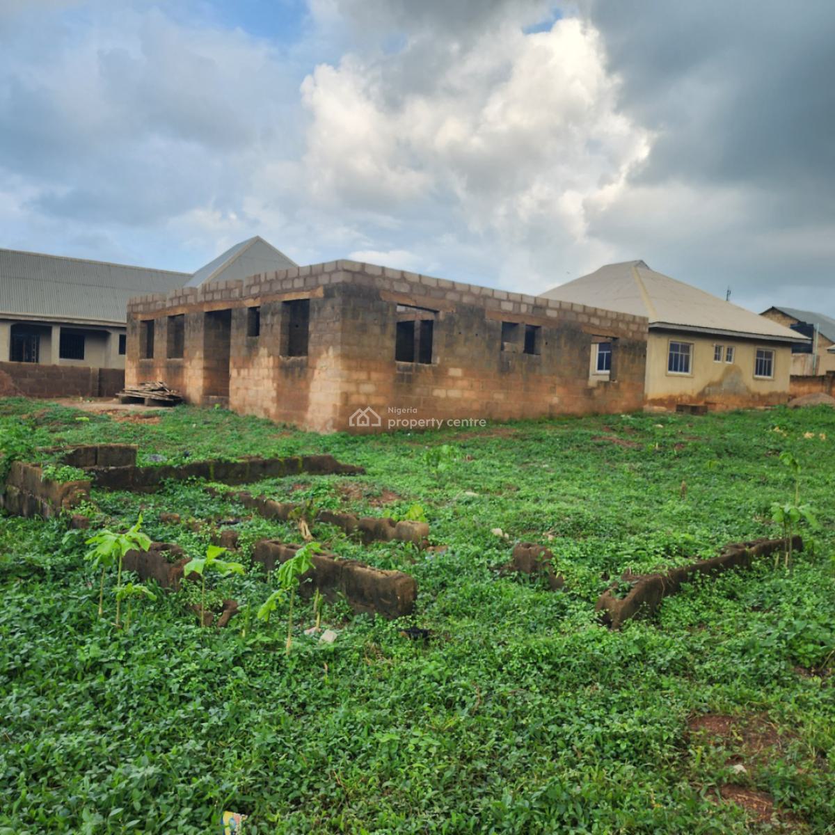 Uncompleted Standard 3 Bedroom Flat at Olorisha Oko, Olorisha Oko, Moniya Ibadan, Moniya, Ibadan, Oyo, Detached Bungalow for Sale
