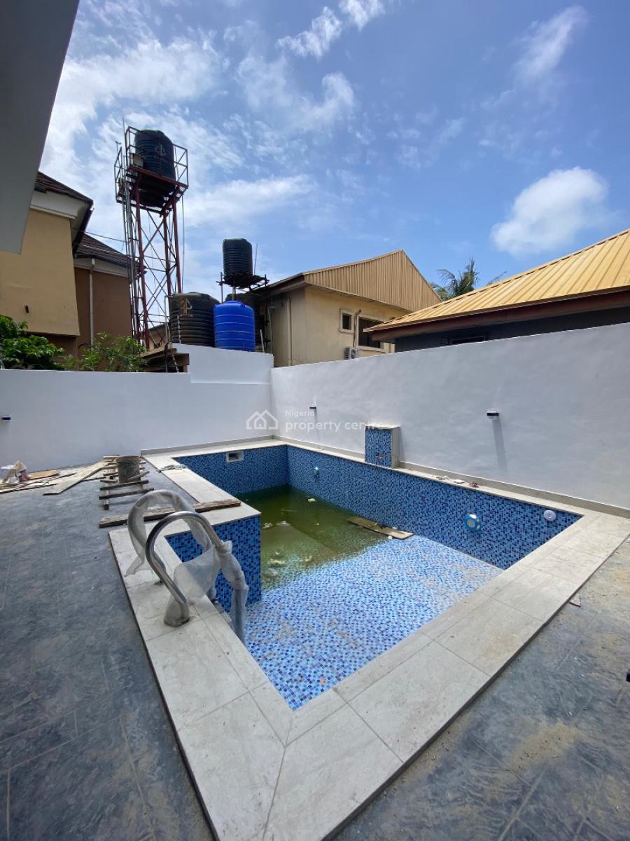 Beautiful 5 Bedroom Fully Detached Duplex with a Pool and Bq, Ikota, Lekki, Lagos, House for Sale