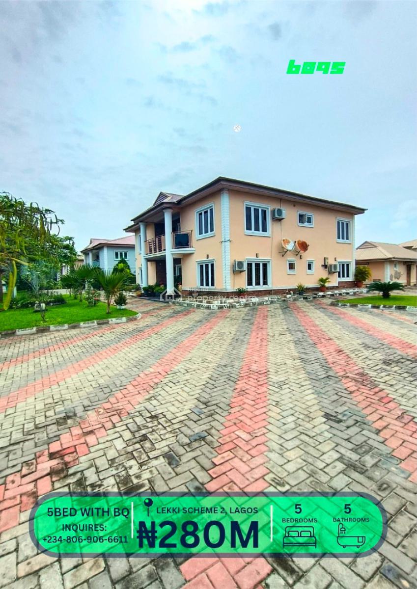 Super Spacious 5 Bedroom Detached Duplex with 2 Bedroom Flat, Emerald Housing Estate, Ilaje, Ajah, Lagos, Detached Duplex for Sale