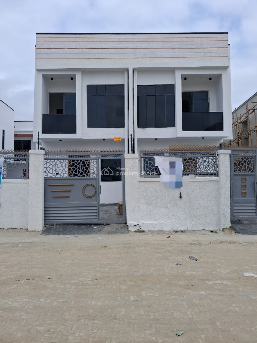 Beautiful 4 Bedroom Semi Detached in a Serene Environment, Ikota, Lekki, Lagos, Semi-detached Duplex for Sale