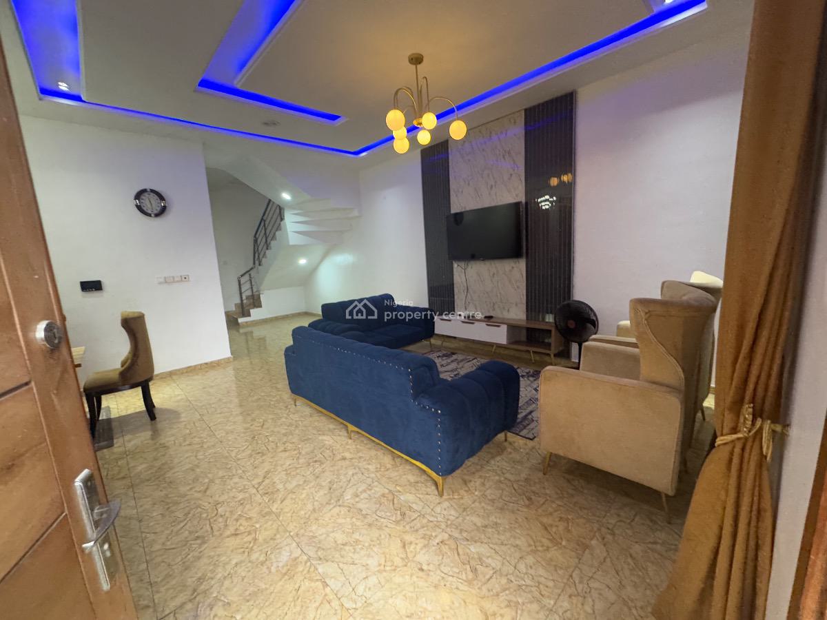 Fully Furnished & Spacious 4 Bedroom Semi Detached Duplex & Bq, Royal Pine Estate Off Orchid Road, Eleganza Busstop, Lekki, Lagos, Semi-detached Duplex for Sale