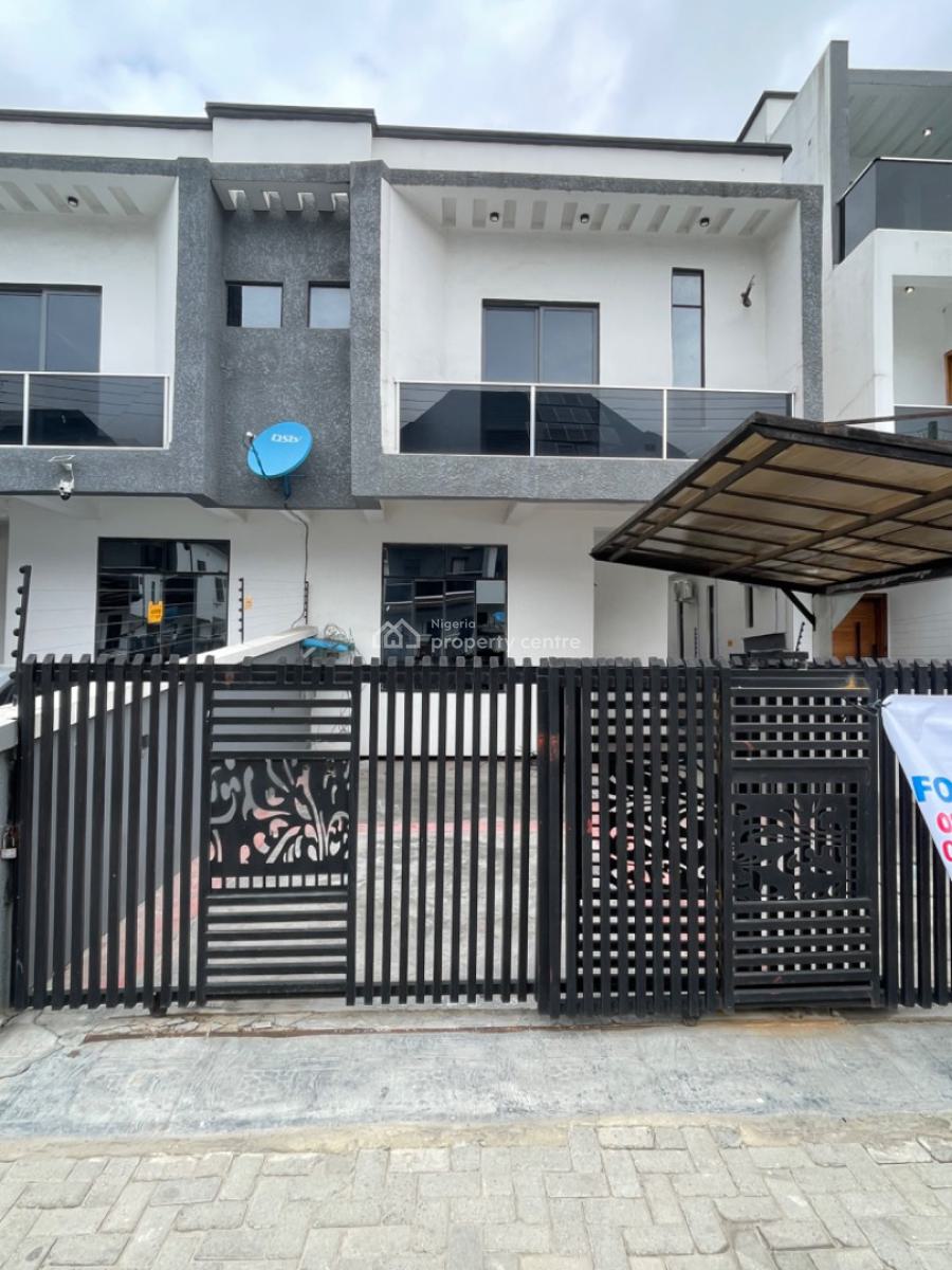 4bedroom Semi Detached Duplex with a Bq, Chevron, Lekki, Lagos, Semi-detached Duplex for Rent