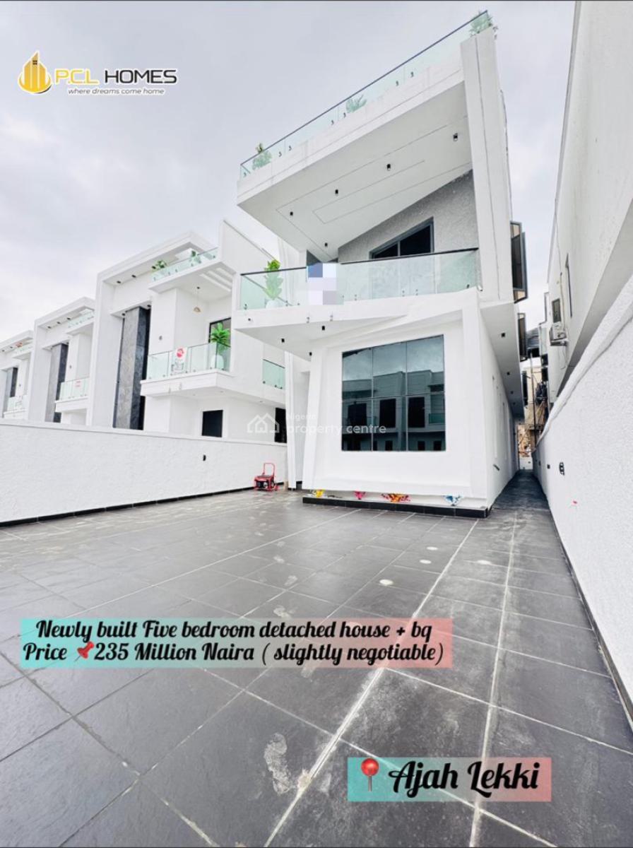 Newly Built 5 Bedroom Detached House with Bq, Ajah Lekki, Ajah, Lagos, Detached Duplex for Sale
