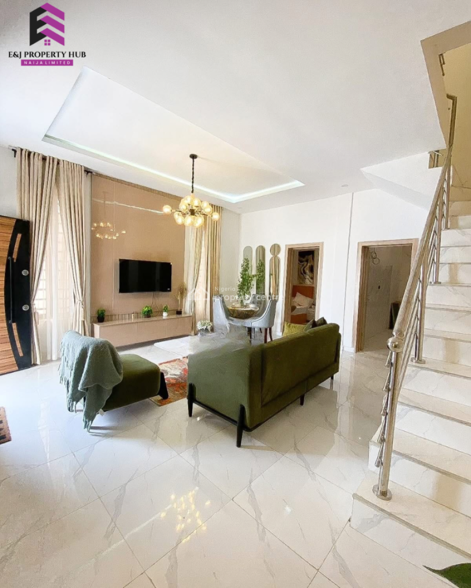 Super Beautiful 4 Bedroom Terrace Duplex, Behind Lagos Business School After Abraham Adesanya, Ajah, Lagos, Terraced Duplex for Sale