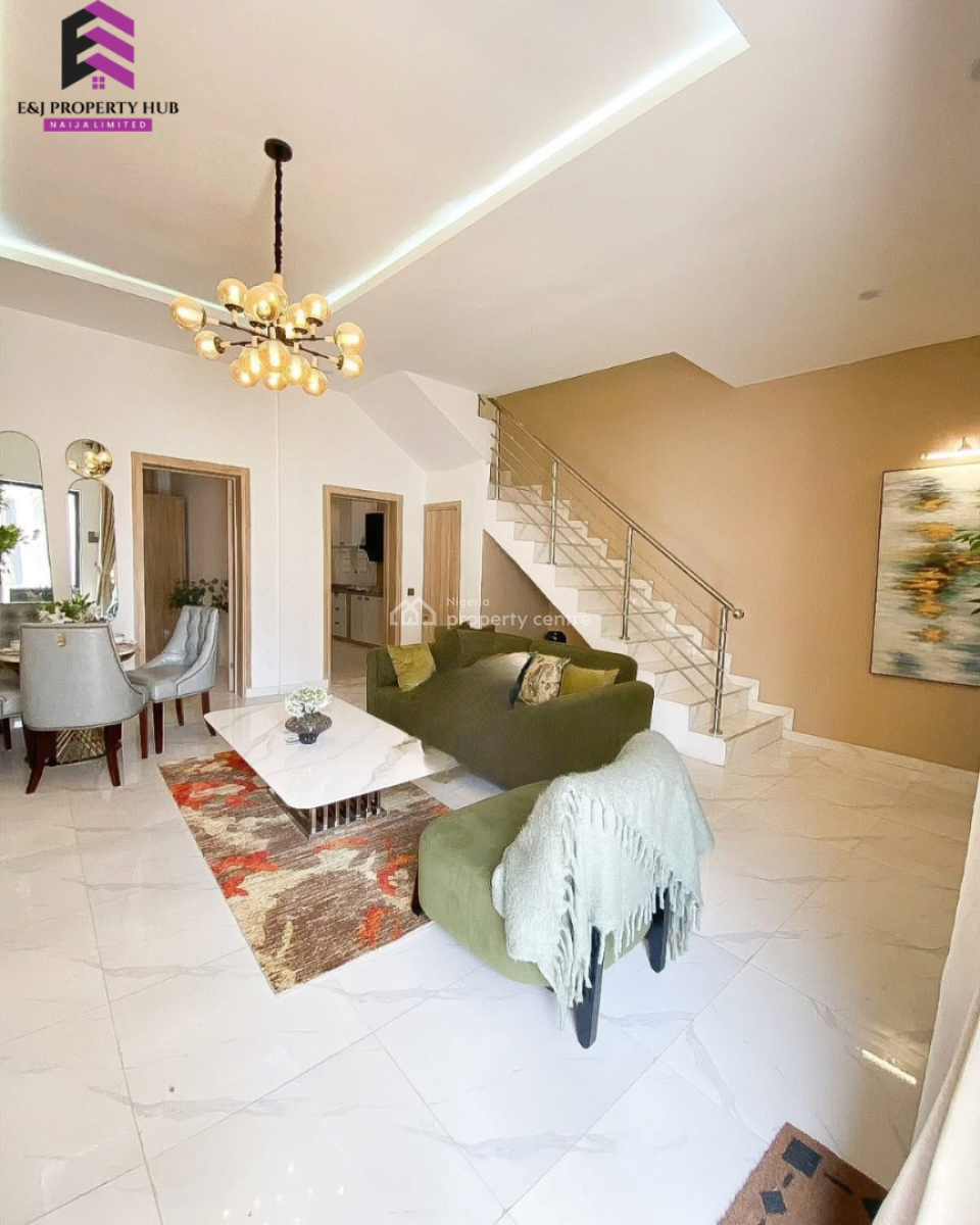Super Beautiful 4 Bedroom Terrace Duplex, Behind Lagos Business School After Abraham Adesanya, Ajah, Lagos, Terraced Duplex for Sale