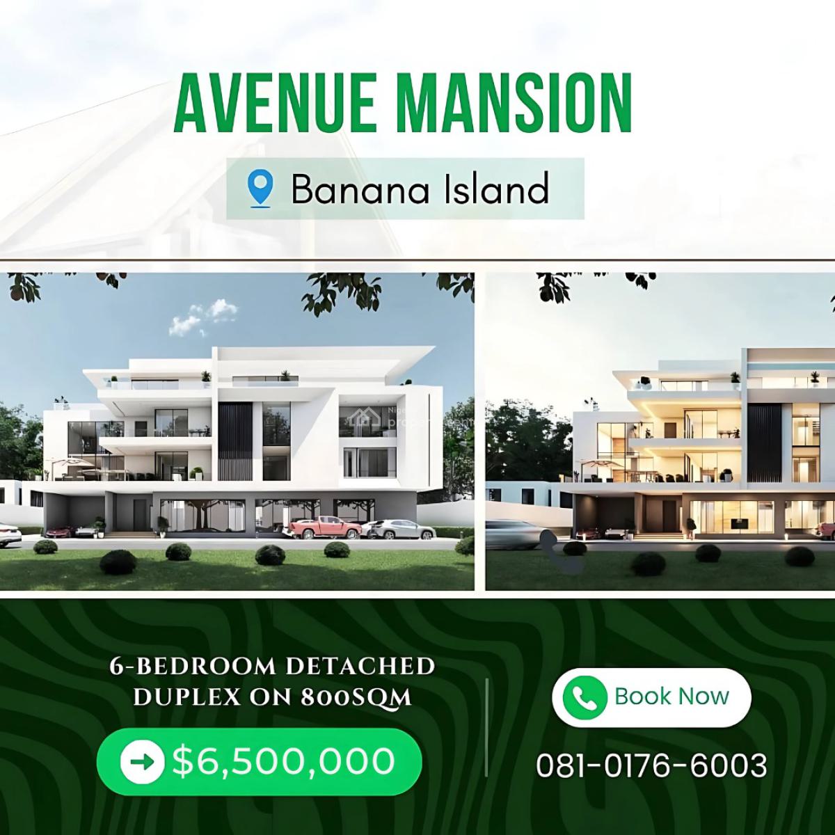 6 Bedrooms Detached Mansion, ., Banana Island, Ikoyi, Lagos, Detached Duplex for Sale