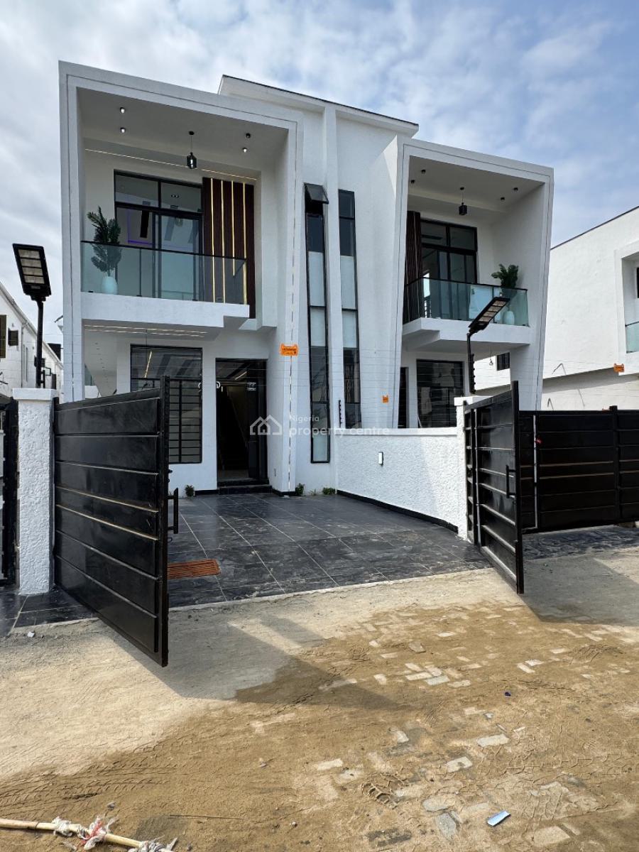 Elegant and Spacious 4 Bedroom Semi Detached Duplex with Bq, Ikota, Lekki, Lagos, Semi-detached Duplex for Sale