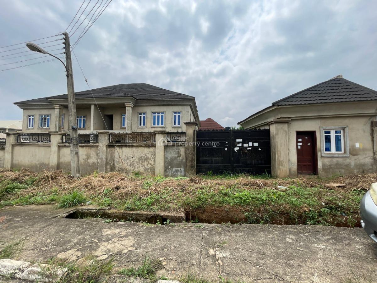 Spacious 5-bedroom Twin Duplex with Bq in a Prime Estate, Kolapo Ishola Gra, Akobo, Ibadan, Oyo, Semi-detached Duplex for Sale