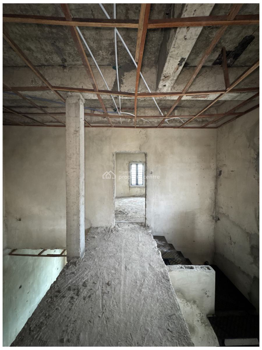 3 Bedroom Semi - Finished Terrace Duplex, Orchid Road Lafiaji, Lekki, Lagos, Terraced Duplex for Sale