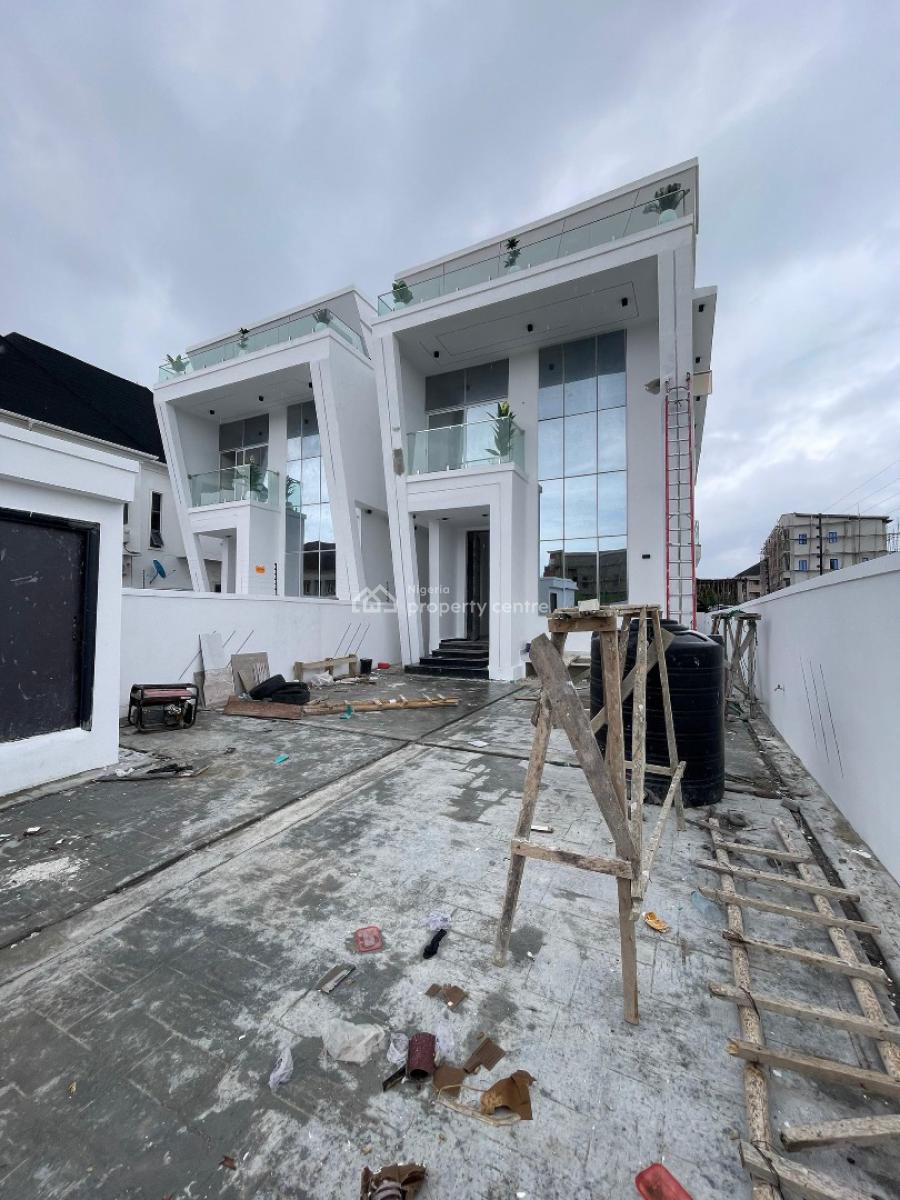 Luxurious 5 Bedroom Detached Duplex with Pool & Bq in Secure Estate, Ologolo, Lekki, Lagos, Detached Duplex for Sale