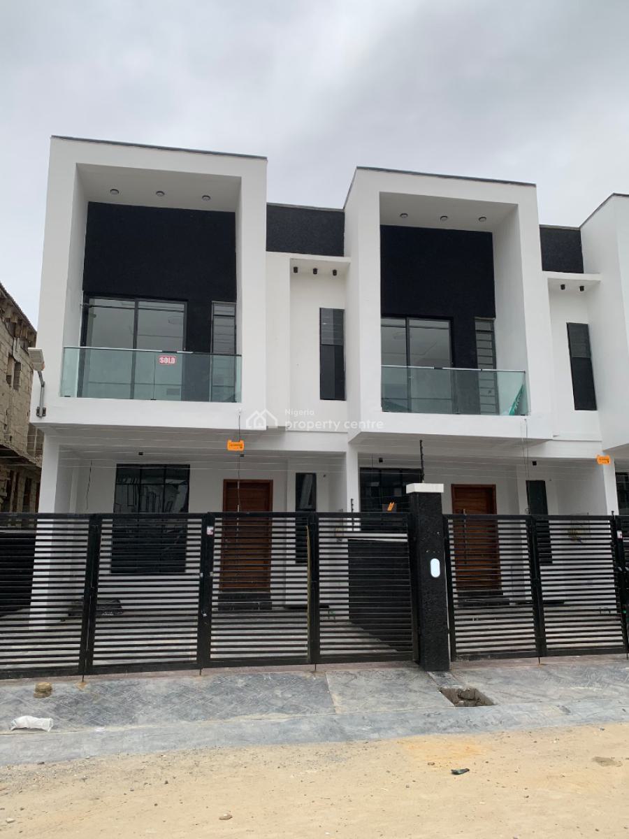 Spacious and Self Gated 4 Bedroom Terrace Duplex, Ikota, Lekki, Lagos, Terraced Duplex for Sale