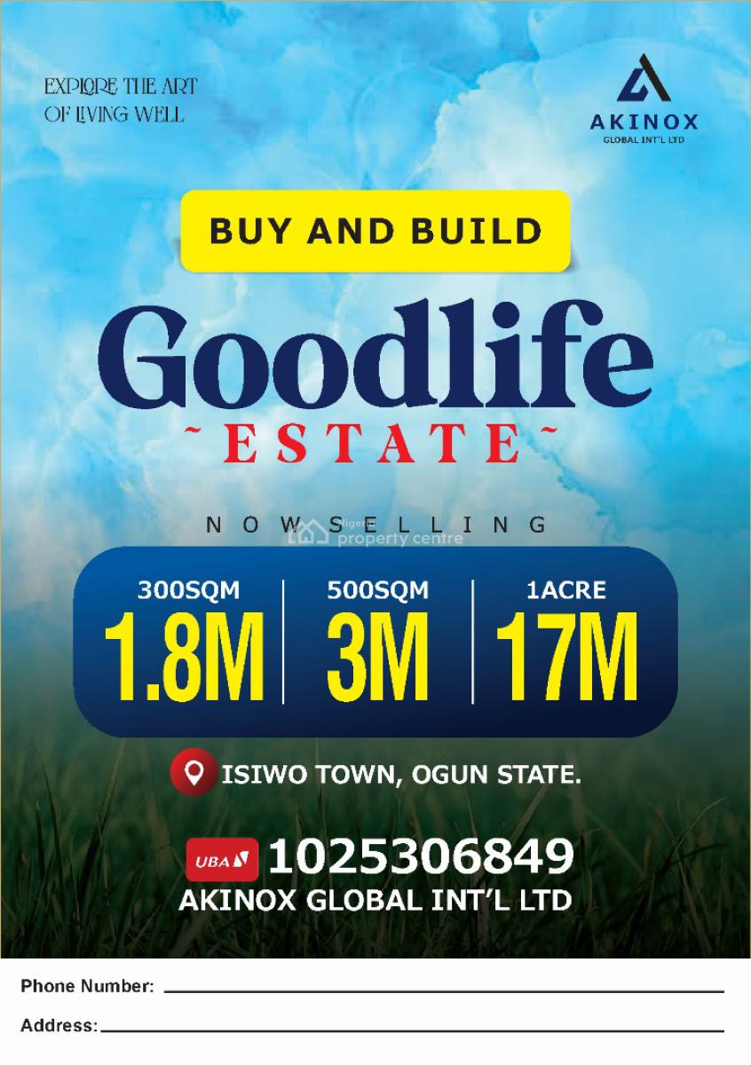 Buy and Build Land  on Promo Price, Good Life Estate Isiwo Town After Epe Toll Gate, Ijebu East, Ogun, Residential Land for Sale