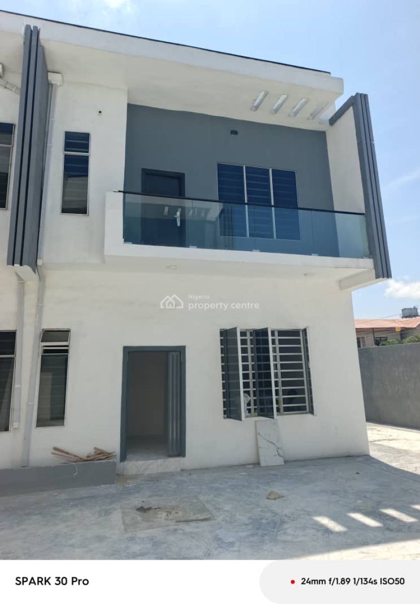Good Deal for a Serious Buyer 4 Bedroom with Bq at Ologolo Lekki, Ologolo Lekki, Lekki, Lagos, Semi-detached Duplex for Sale