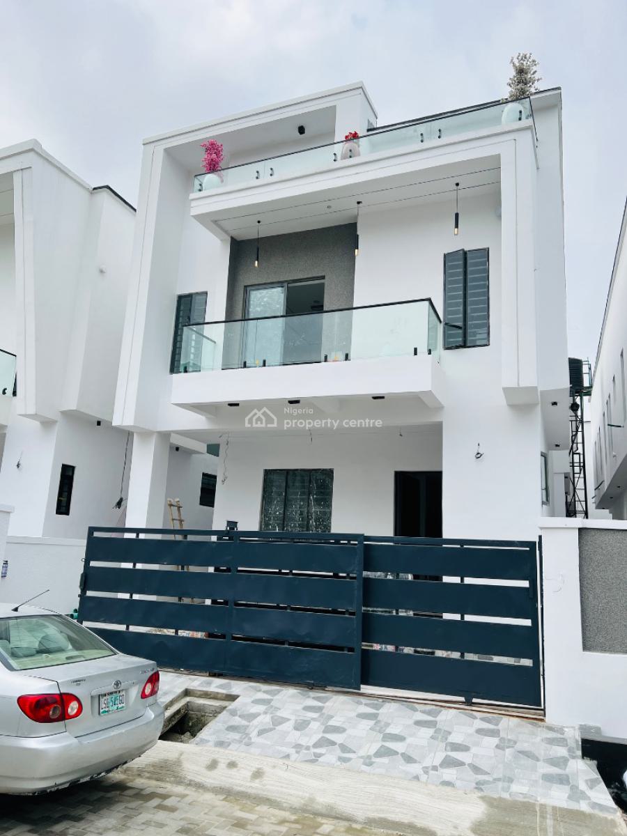 Contemporary 4 Bedroom Detached Duplex with a Bq in a Beautiful Estate, Lekki Palm City Estate, Ajah, Lagos, Detached Duplex for Sale