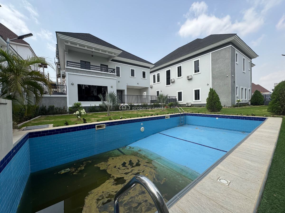 Luxury Finished 6 Bedroom Fully Detached Duplex with 3 Rooms Bq Available, Diplomatic Zone, Guzape District, Abuja, Detached Duplex for Sale