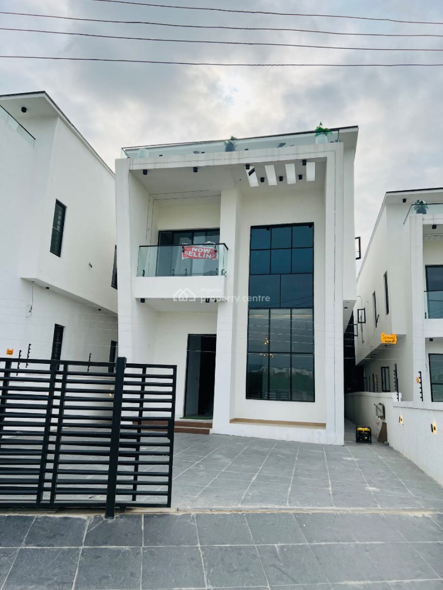 Contemporary 5 Bedroom Detached Duplex with a Swimming Pool and a Bq, Lekki Palm City Estate, Ajah, Lagos, Detached Duplex for Sale