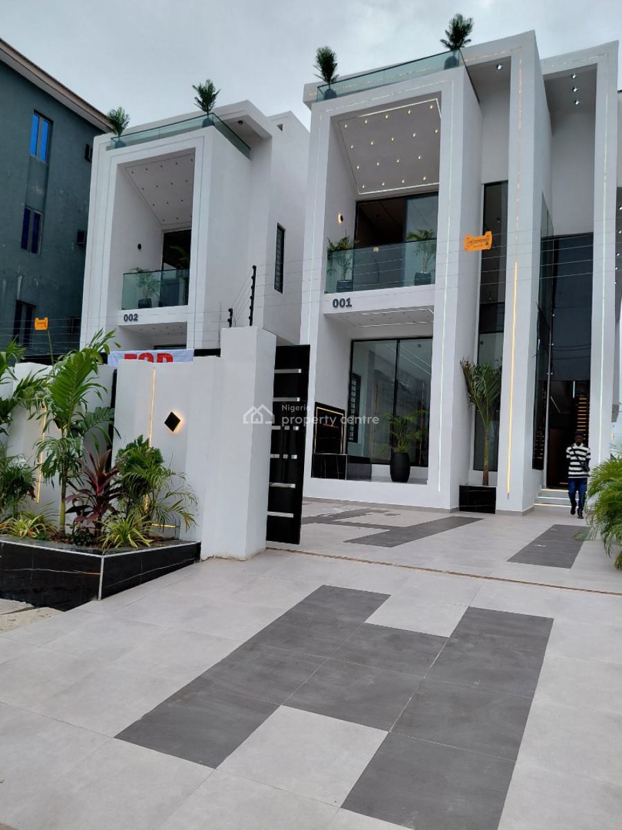 Luxury 5 Bedroom Duplex with Bq & Swimming Pool, Chevron, Lekki, Lagos, Detached Duplex for Sale