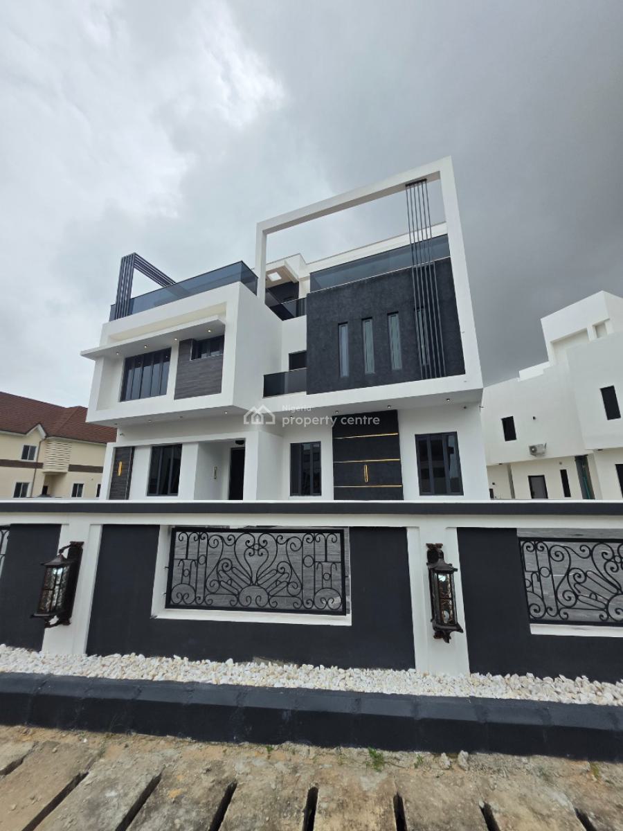 Luxury 6 Bedrooms House with Bq, Pinnock Beach Estate, Osapa, Lekki, Lagos, Detached Duplex for Sale