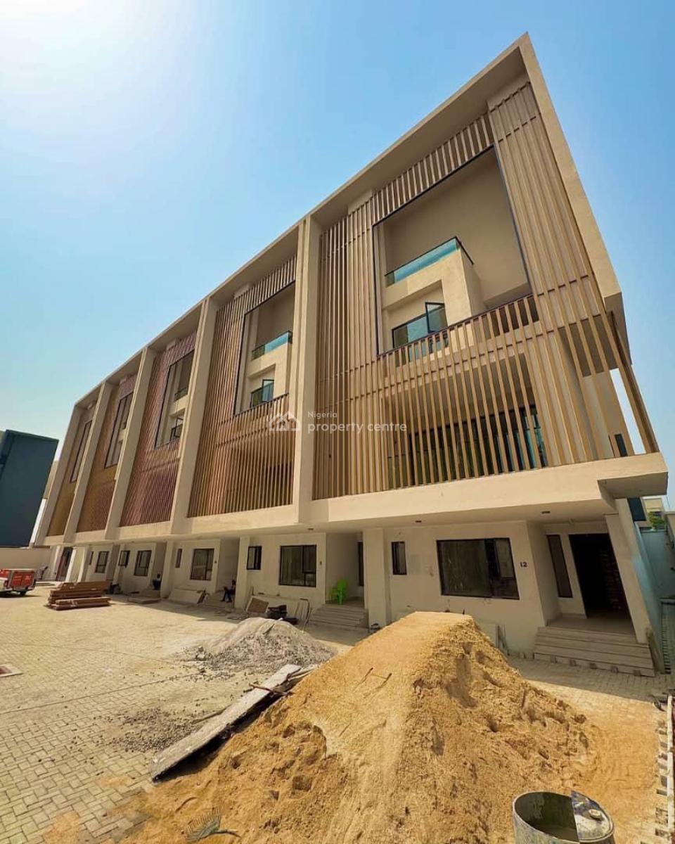 Contemporary 5 Bedroom Terrace Duplex with 2 Bq, Private Elevator, Private Cinema, Laundry Room, Communal Swimming Pool and Gym, Banana Island, Ikoyi, Lagos, Terraced Duplex for Sale
