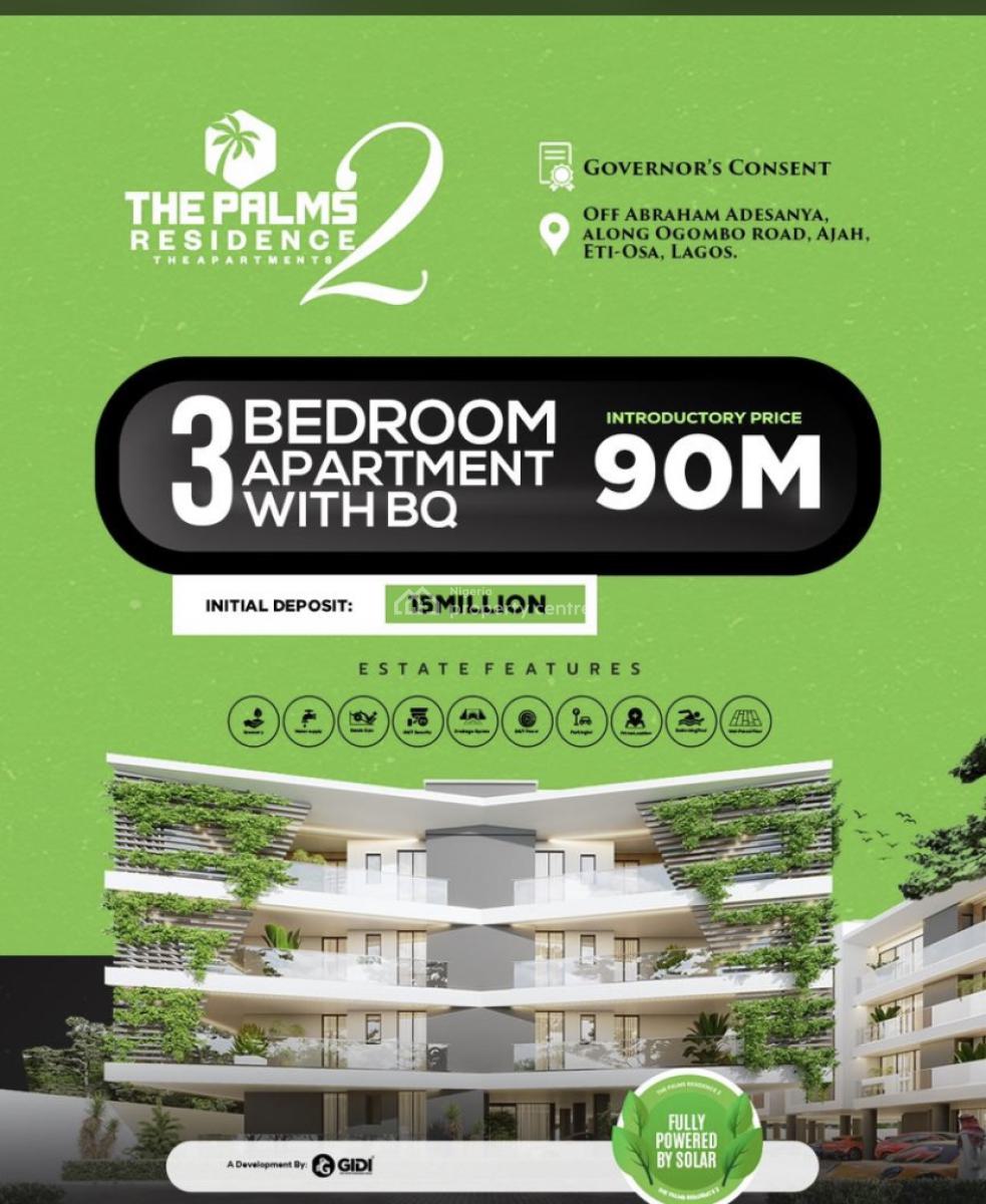Exquisite 3 Bedroom Apartment with Gym , Pool Etc, Ajah, Lagos, Flat / Apartment for Sale