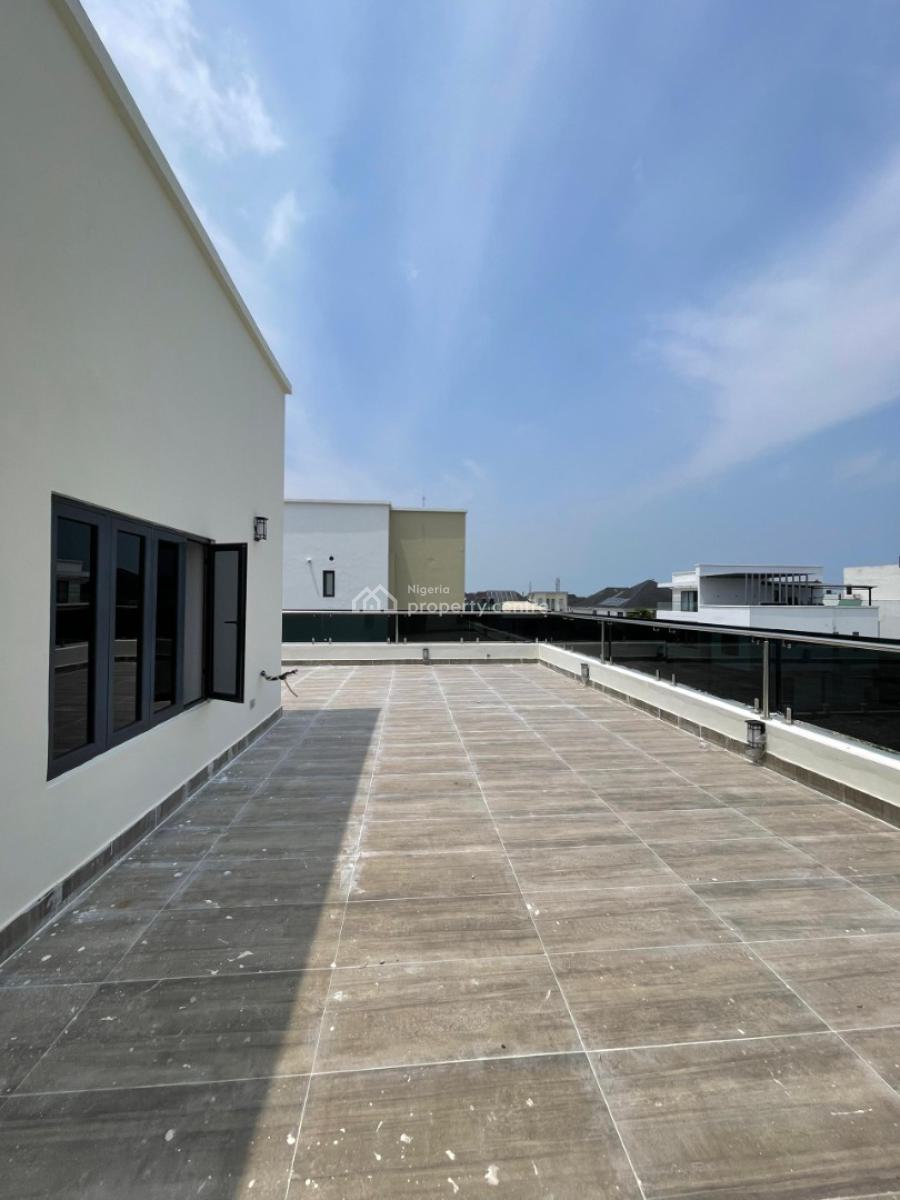 Gorgeous 5 Bedroom Fully Detached Duplex with a Bq & Rooftop Terrace, Osapa, Lekki, Lagos, Detached Duplex for Sale