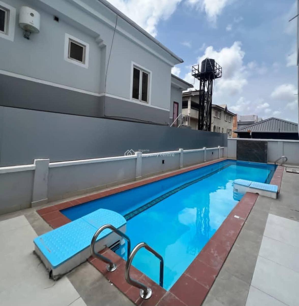 Brand New Serviced 4 Bedroom Maisonette Apartment with Bq and Pool, Off Admiralty, Lekki Phase 1, Lekki, Lagos, Flat / Apartment for Rent