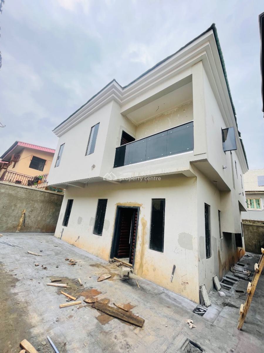Breathtaking 4 Bedroom Fully Detached Duplex with Bq, Exquisitely Designed Home with Bq in a Secured Estate, Gra Phase 1, Magodo, Lagos, Detached Duplex for Sale