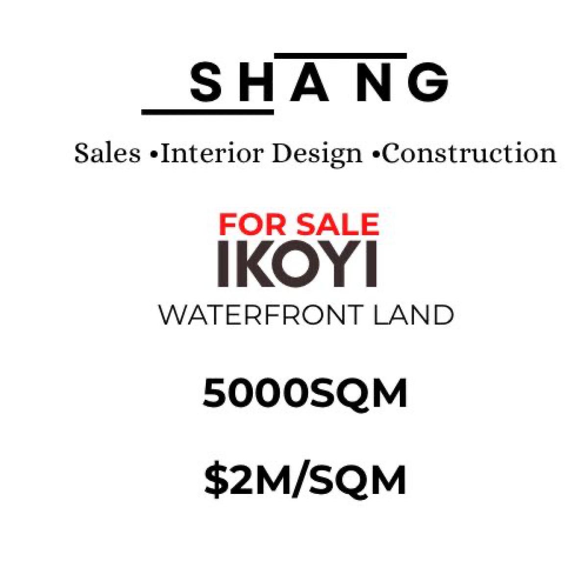 5000 Sqm Waterfront Land Available in Ikoyi, Ikoyi, Lagos, Land for Sale