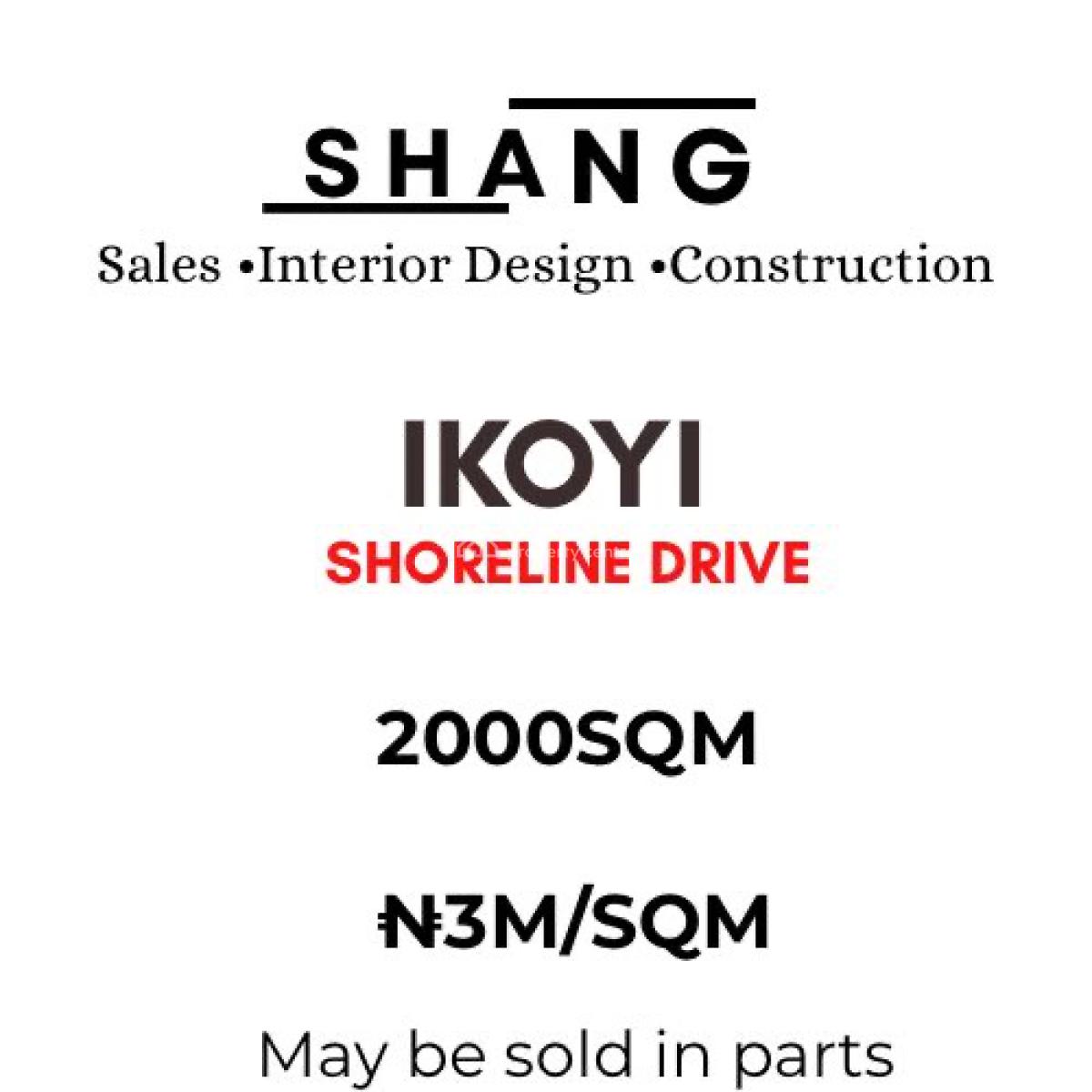 2000 Sqm Land Available at Shoreline Drive , Ikoyi, Ikoyi, Lagos, Land for Sale