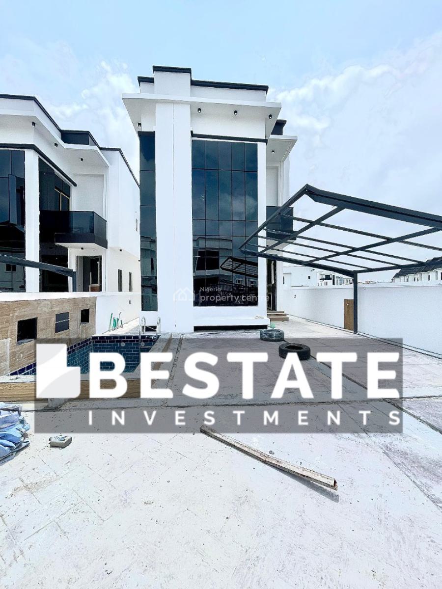 Beautifully Finished 5 Bedroom Detached Duplex with Pool and Bq, 2nd Toll Gate, Lekki, Lagos, Detached Duplex for Sale