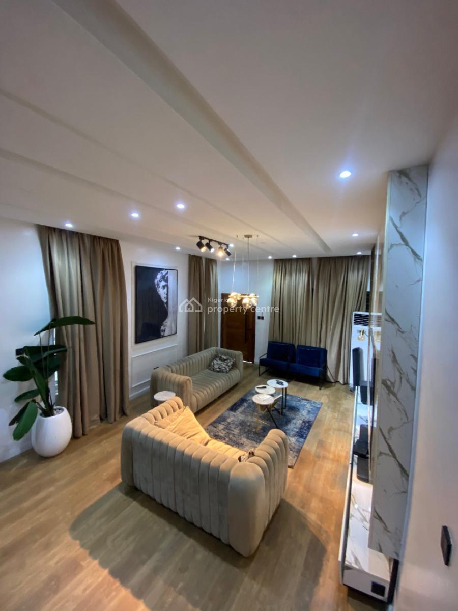 Fully Furnished 4 Bedroom Semi Detached Duplex with Bq & Generators, Osapa, Lekki, Lagos, Semi-detached Duplex for Rent