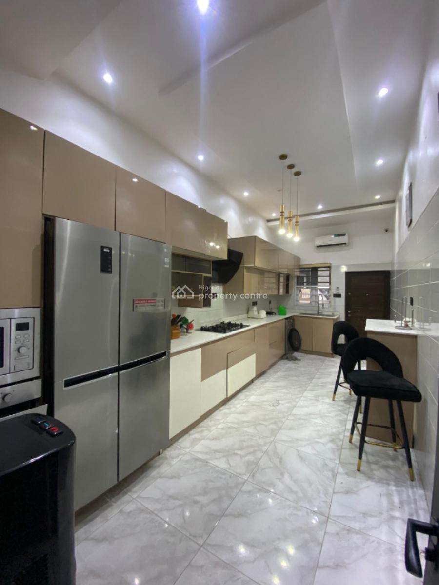 Fully Furnished 4 Bedroom Semi Detached Duplex with a Bq, Osapa London, Lekki, Lagos, Semi-detached Duplex for Rent