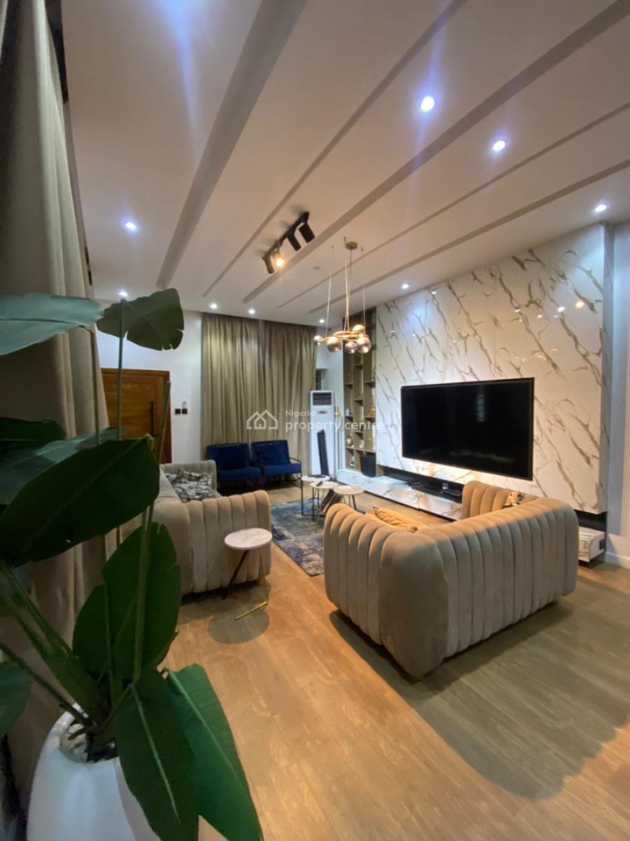 Fully Furnished 4 Bedroom Semi Detached Duplex with a Bq, Osapa London, Lekki, Lagos, Semi-detached Duplex for Rent