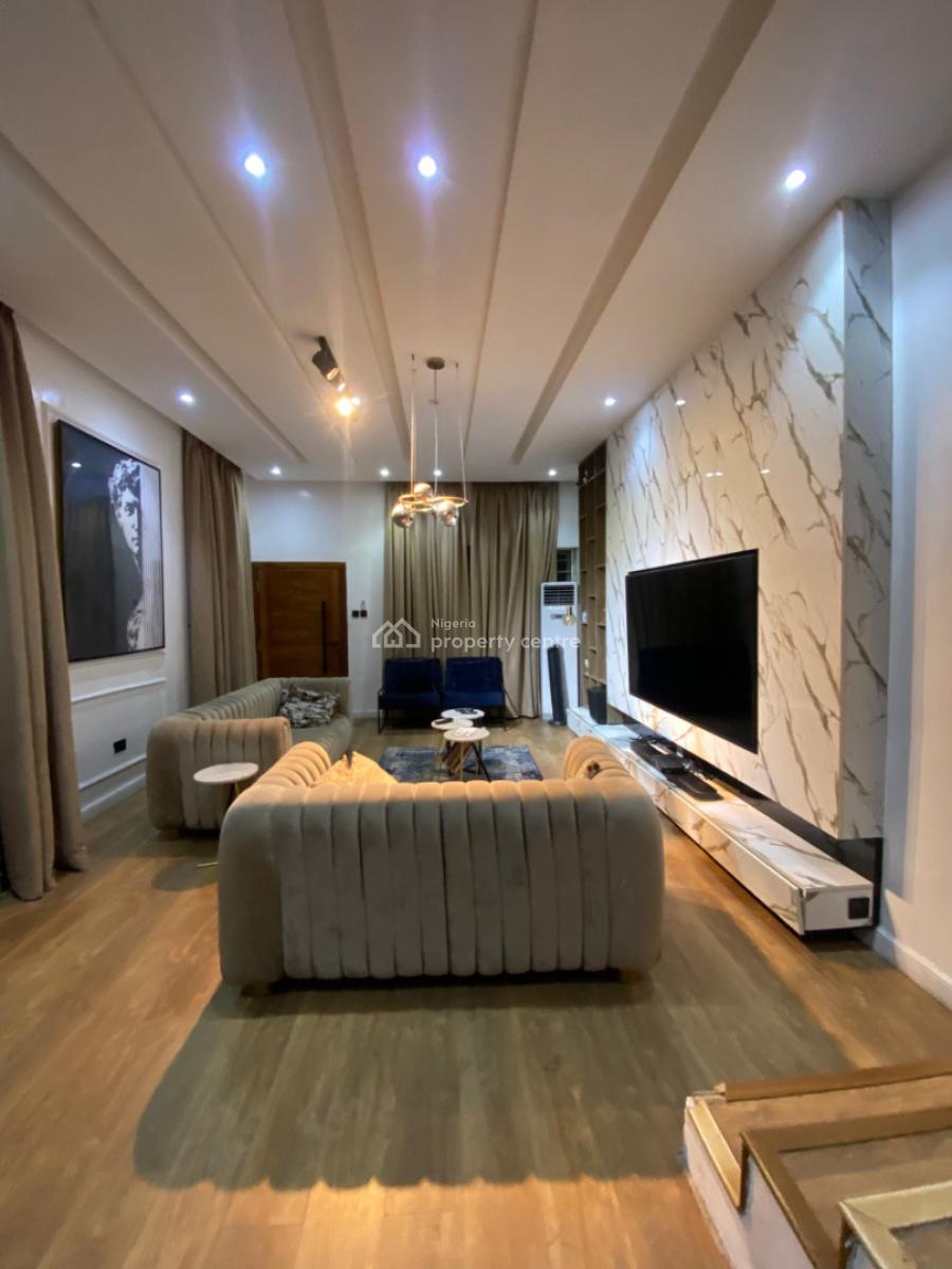 Fully Furnished 4 Bedroom Semi Detached Duplex with a Bq, Osapa London, Lekki, Lagos, Semi-detached Duplex for Rent