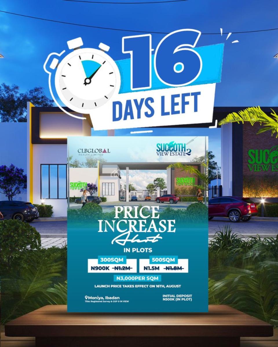 Land Property, Moniya, Ibadan, Oyo, Residential Land for Sale