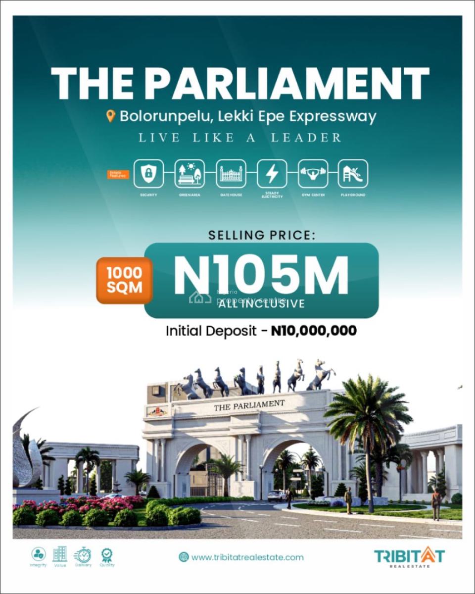 Land, The Parliament Estate Bolorunpelu, Ibeju Lekki, Lagos, Commercial Land for Sale