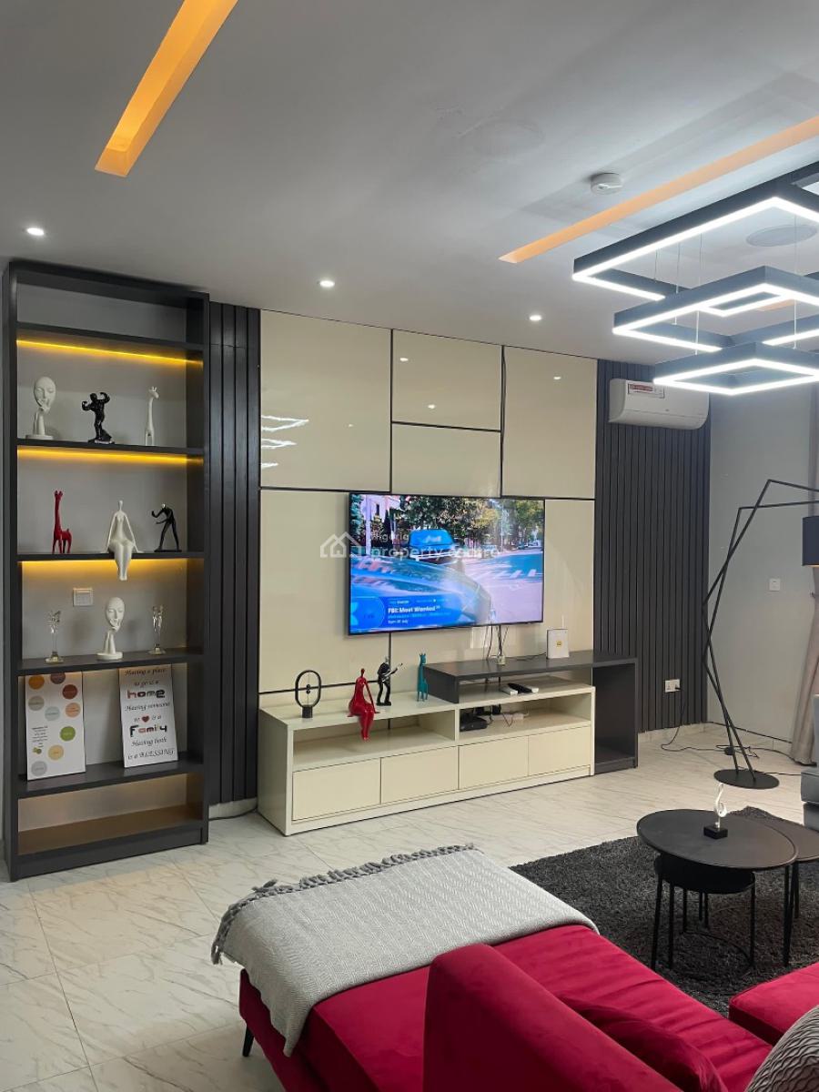 Beautifully Furnished 3-bedroom Apartment with Swimming Pool, Ajah, Lagos, Flat / Apartment Short Let