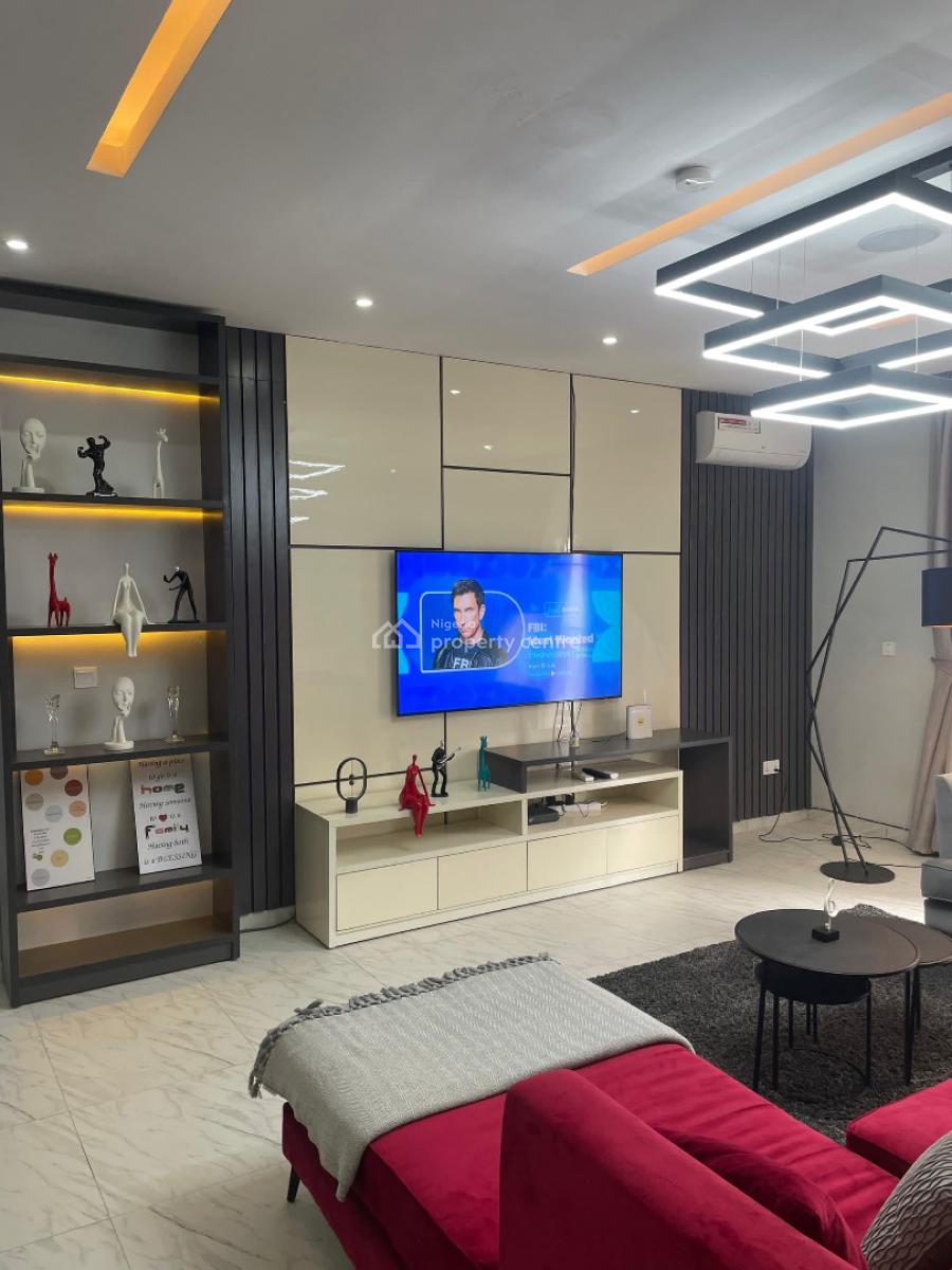Beautifully Furnished 3-bedroom Apartment with Swimming Pool, Ajah, Lagos, Flat / Apartment Short Let