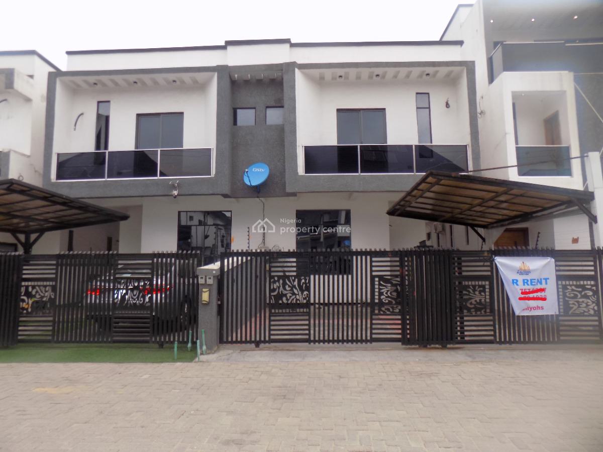 Newly Build 4 Bedroom Semi Detached Duplex with Bq in a Gated Estate, Chevron Toll Gate, Lekki, Lagos, Semi-detached Duplex for Rent