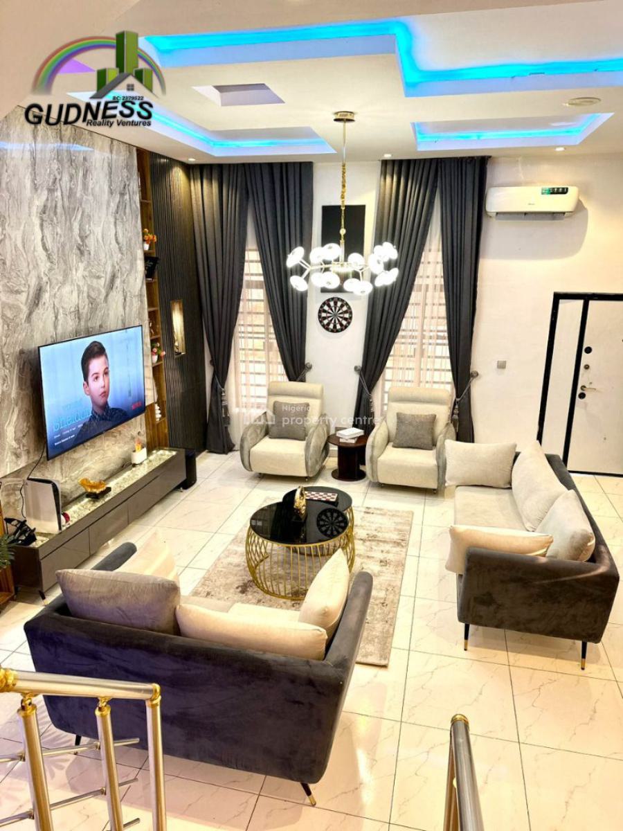 Furnished 4 Bedroom Semi Detached Duplex with Inverter & Pool, Ikota, Lekki, Lagos, Semi-detached Duplex for Rent