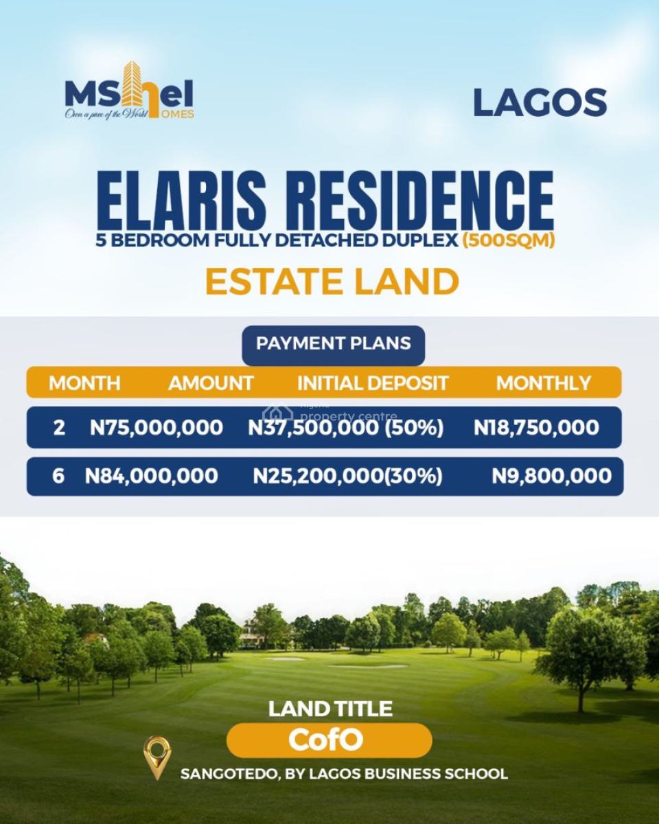Prime Estate with C of O. Buy and Build Immediately, Less Than 5 Minutes From Lagos Business School, Ajah, Lagos, Land for Sale