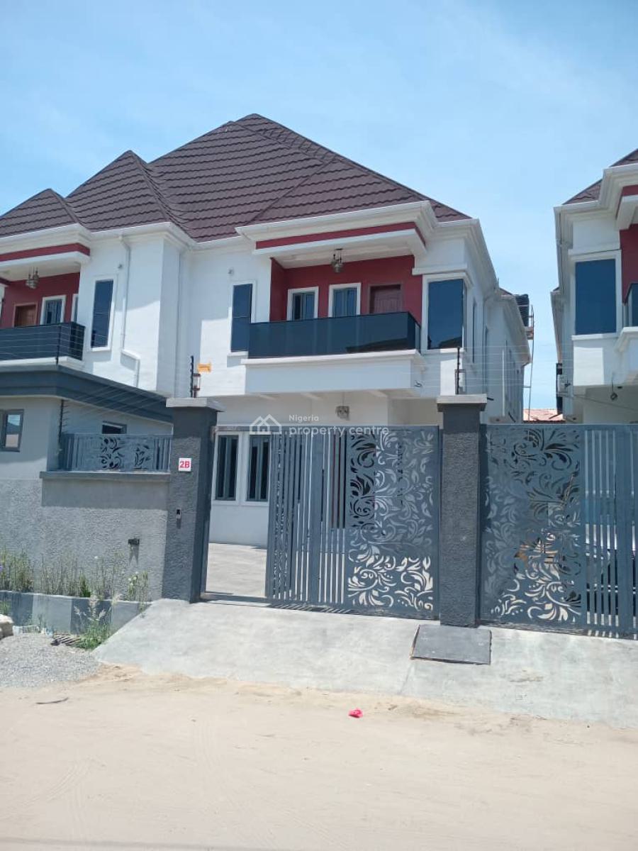 Newly Built 4 Bedroom Wing Semi-detached Duplex with Bq, Sora Estate, Off New Road, Igbo Efon, Lekki, Lagos, Semi-detached Duplex for Sale