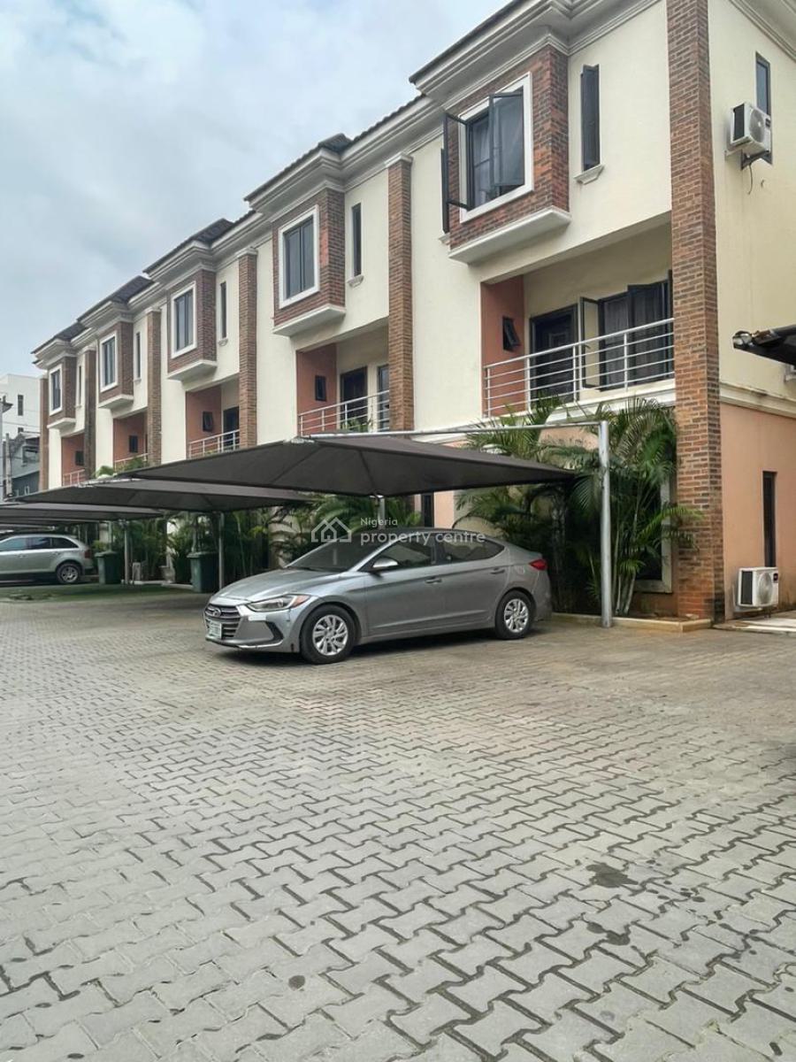 4 Bedroom Terraced Duplex with Bq and 24hours Electricity Gated Estate, Ikate, Ikate Elegushi, Lekki, Lagos, Terraced Duplex for Rent