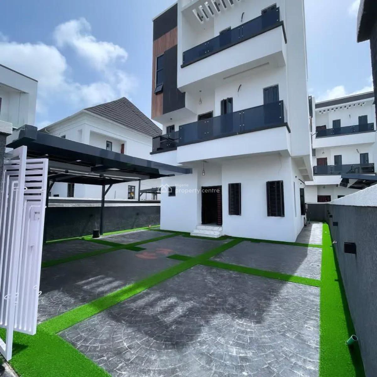 5 Bedrooms Fully Detached Duplex with Bq - Gov Consent & Global C of O, Lekki Palm City Estate, Ado, Ajah, Lagos, Detached Duplex for Sale