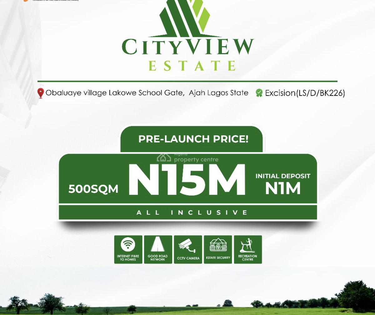City View Estate -- Your Gateway Along Lagos--ibadan Expressway, Obaluaye Village, Lakowe School Gate, Ajah, Lagos, Residential Land for Sale