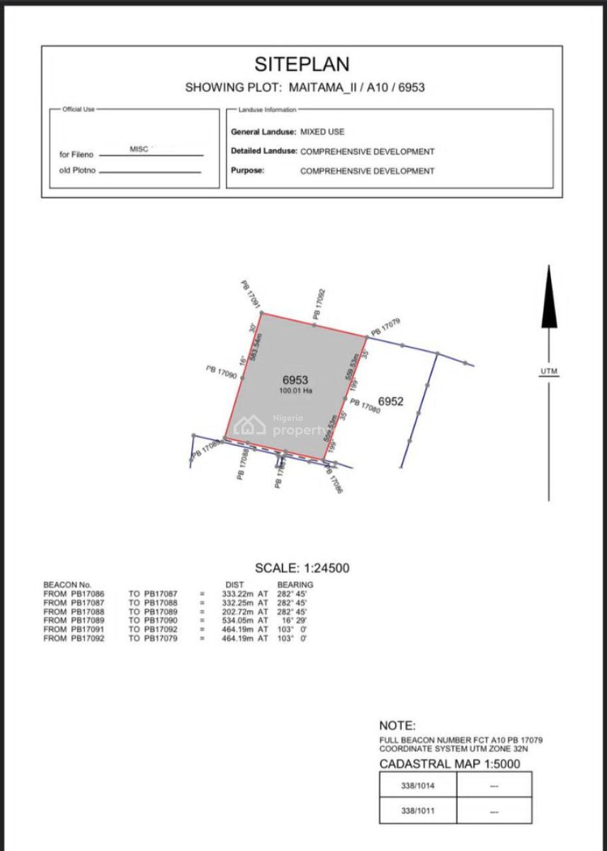 1hac Deed of Partition Maitama 2, Maitama 2, Maitama 2, Maitama District, Abuja, Mixed-use Land for Sale